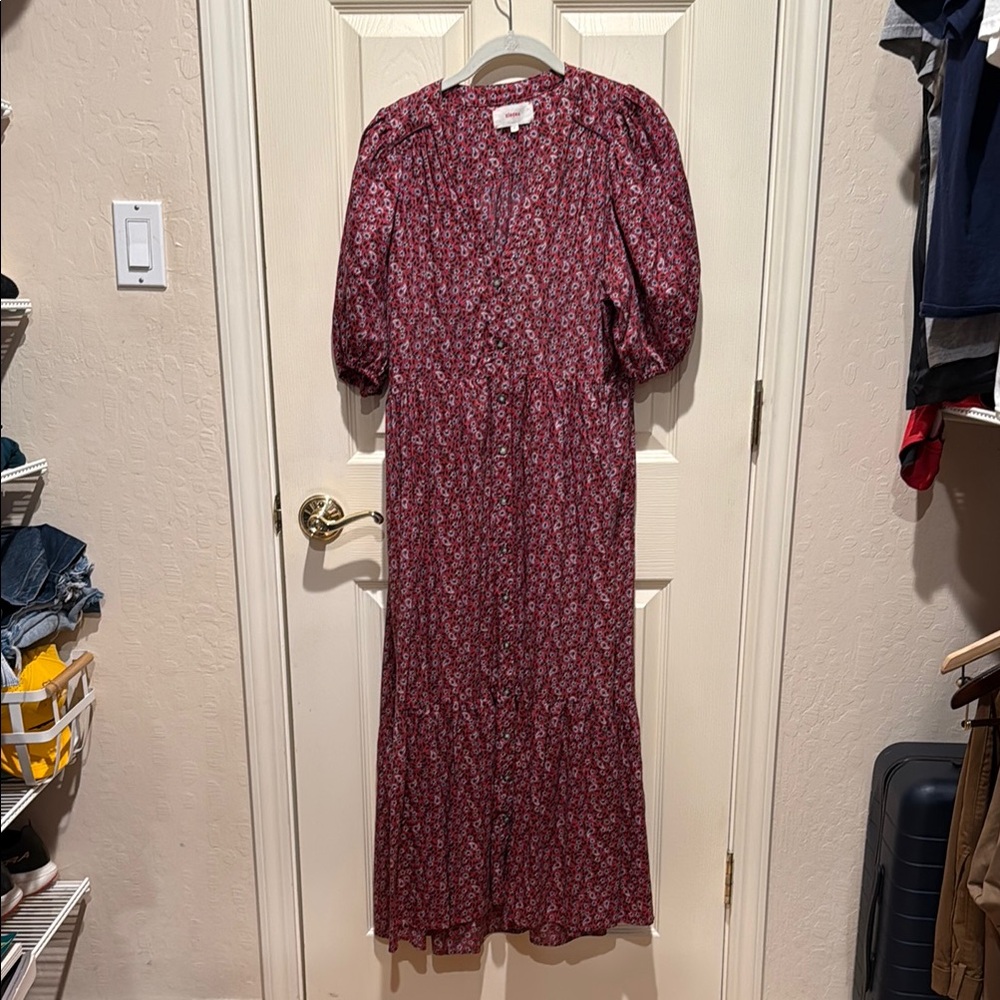 Floral Burgundy Maxi Dress